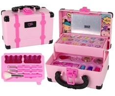 Lean Toys Vaikiškas kosmetikos rinkinys lagamine rožinis