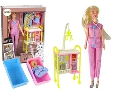 Lean Toys Lėlės rinkinys Daktarė