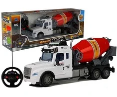 Žaislinė betono maišyklė su pulteliu Lean Toys