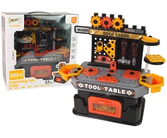 Lean Toys Vaikiškas kūrybinis dirbtuvių rinkinys su darbastaliu ir įrankiais