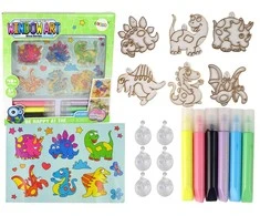 Lean Toys Vitražo dažų rinkinys 6 vnt.