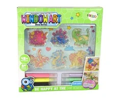 Lean Toys Vitražo dažų rinkinys 6 vnt.