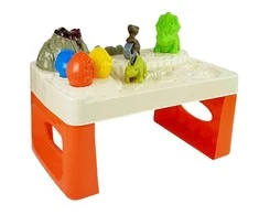 Lean Toys Daisy žaidimų stalas su modelinu ir vulkanu, 44x28x22 cm