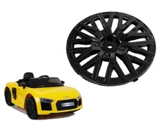 Lean Cars Juodas ratlankio dangtelis Audi R8 modeliui
