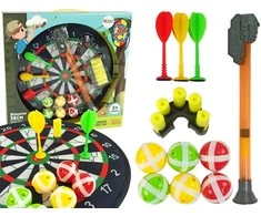 Lean Toys Vaikiškas smiginio žaidimas su priedais, 35 cm
