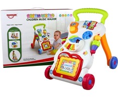 Lean Toys Multifunkcinis vaikiškas stumdukas su telefonu ir pianinu