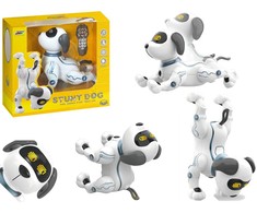 Lean Toys Interaktyvus robotas šuo su nuotoliniu valdymu ir programavimo funkcija, 26 × 14 × 21 cm