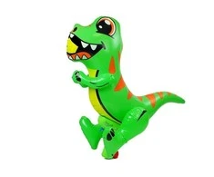 Lean Toys Didelis pripučiamas dinozauro vandens pistoletas