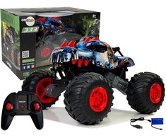 Lean Toys Nuotoliniu būdu valdomas visureigis „Dinozauras“ – Dideli ratai, 2.4G