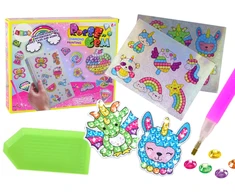 Lean Toys Vaikiškas deimantinių lipdukų rinkinys su priedais