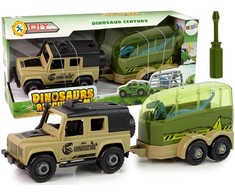 Lean Toys Dinozaurų Transporteris Su Surinkimo Rinkiniu