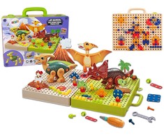 Dinozaurų konstruktorius vaikams Lean Toys