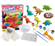 Lean Toys Pasidaryk pats rinkinys iš gipso Dinozaurai