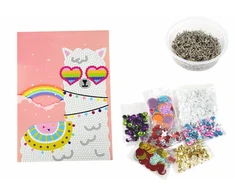 Lean Toys Kūrybinis rinkinys LeanToys su blizgučiais ir rėmu