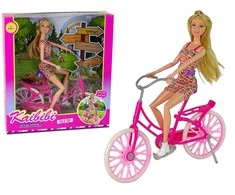Lean Toys Lėlė su dviračiu