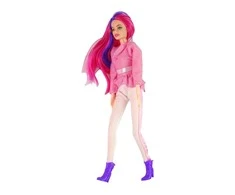 Lean Toys Lėlė raitelis su rudu poniu