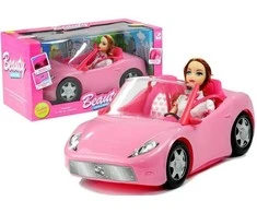 Lean Toys Lėlė keliauja su kabrioletu