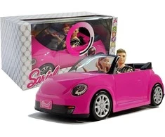 Lean Toys Lėlių sportinis automobilis su garso ir šviesos efektais