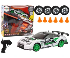 Lean Toys Nuotoliniu būdu valdomas DRIFT ralio automobilis su priedais