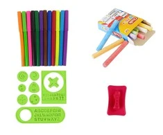 Lean Toys Dvipusė piešimo lenta 2 in 1