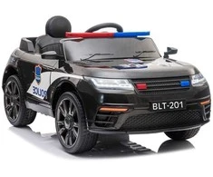 Lean Cars Vaikiškas policijos elektromobilis BLT-201, juodas