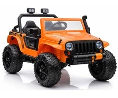 Lean Cars Akumuliatorinis dvivietis automobilis vaikams XB-1118 4x4, oranžinės spalvos