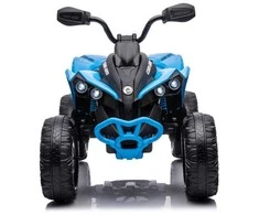 Lean Cars Vienvietis vaikiškas elektromobilis Quad, mėlynas