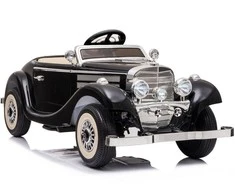 Lean Cars Dvivietis elektromobilis Retro Mercedes 540K, juodas
