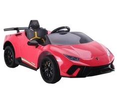 Lean Cars Vienvietis elektromobilis vaikams Lamborghini Huracan, raudonas