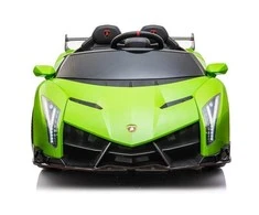 Lean Cars Lamborghini Veneno elektrinis žalias automobilis