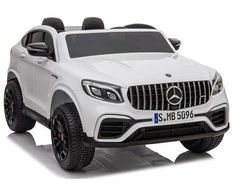 Lean Cars Akumuliatorinis automobilis vaikams „Mercedes GLC 63S QLS“, baltos spalvos