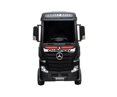 Lean Cars Vaikiškas elektromobilis sunkvežimis Mercedes Actros juodas lakuotas su MP4