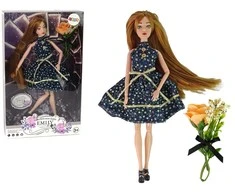 Lean Toys Lėlė Emily su mėlynomis akimis ir judančiomis galūnėmis, 30 cm