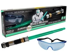 Šviečiantis kardas ir akiniais Lean Toys