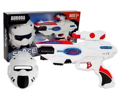 Lean Toys Žaislų rinkinys su šalmu ir lazeriniu kardu vaikams