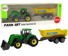 Lean Toys Žaislinis traktorius su priekaba LeanToys