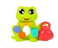 Lean Toys Varlės formos vonios žaislas su kibirėliais