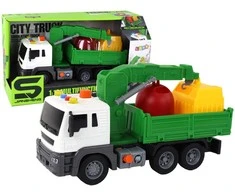 Lean Toys Gaisrinės mašina su priekaba 1:16 su šviesos ir garso efektais