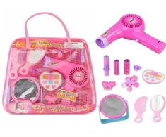 Mergaičių grožio rinkinys rankinėje Lean Toys, rožinis, 11d.