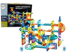Magnetinis konstruktorius Lean Toys Light Magnetic Blocks, 110 d.