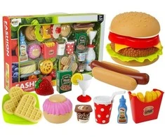 Žaislinio maisto rinkinys Lean Toys Burgeriai