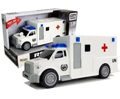 Lean Toys Greitosios pagalbos automobilis su garsais, 1:20