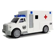 Lean Toys Greitosios pagalbos automobilis su garsais, 1:20
