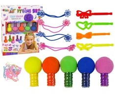 Lean Toys Vaikų plaukų dažymo rinkinys, 5 spalvų