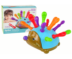 Lean Toys Ežiuko galvosūkis Mėlynos spalvos Spalvingi smaigaliai
