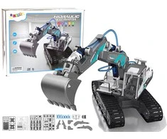 Lean Toys Konstruktorius (hidraulinis vikšrinis ekskavatorius) 130 vnt.