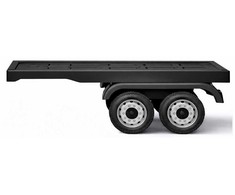 Lean Cars HL358 Mercedes Actros juoda puspriekabė