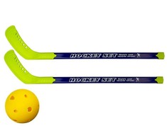 Lean Toys Florbolo rinkinys su 2 lazdomis, 4 dalių, 75 cm