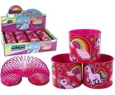 Žaislas spiralė Lean Toys Vienaragis, 6 cm