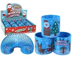 Žaislas spiralė Lean Toys Kalėdos, 6 cm